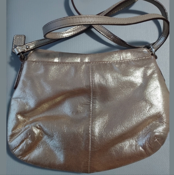 Coach Metallic Bronze Leather Bag - Picture 2 of 8